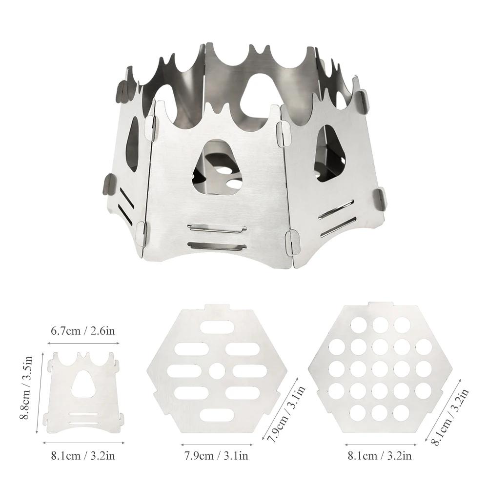 Шестигранная Складная напольная деревянная плита для кемпинга легкая выживания