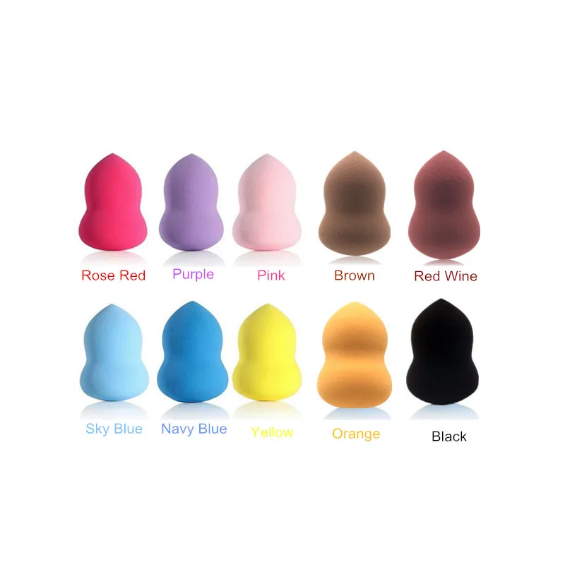 Iron drum box Foundation Sponge Facial Makeup Cosmetic Puff Smooth Beauty Gourd Powder Make Up for face |