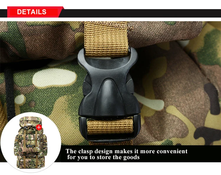 70L Tactical Bag Men Military Backpack Mountaineering Unisex Sport Outdoor Travel Bags Molle Backpacks Hunting Camping Rucksack