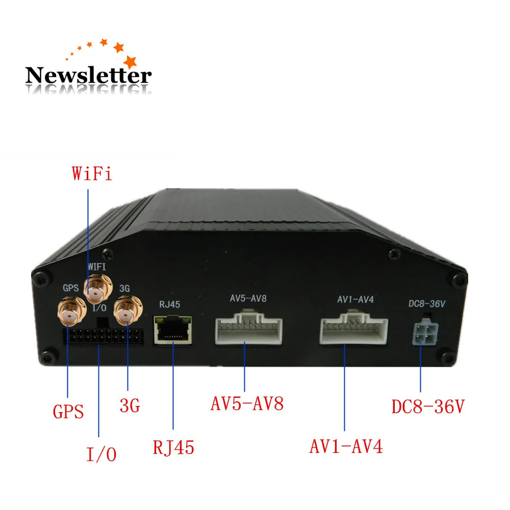 Жесткий диск MDVR 3G Wi Fi gps 720 P AHD 8Ch грузовик такси мобильный DVR|Видеорегистратор для