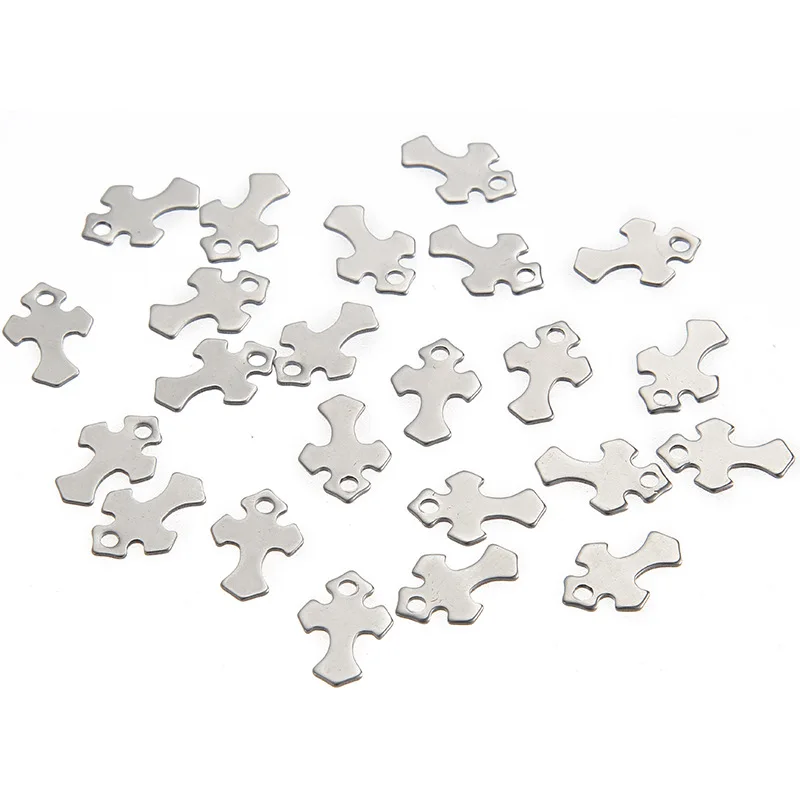 20 шт/лот пакет гладкие стержни из нержавеющей стали крест браслеты с орнаментами