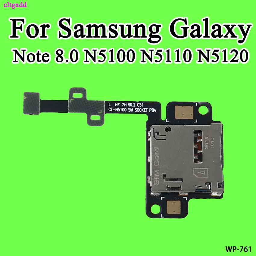 Гибкий кабель cltgxdd для Samsung Galaxy Note 8 0 N5100 N5110 N5120 держатель SIM-карты считыватель