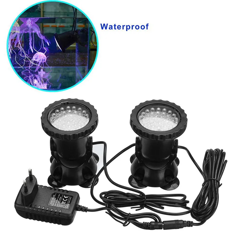 Новинка; 1 комплект 1/2/4 светильник Водонепроницаемый IP68 RGB 36 светодиодный подводный светодиодный прожектор светильник для бассейны фонтаны пруда водяного сад аквариума
