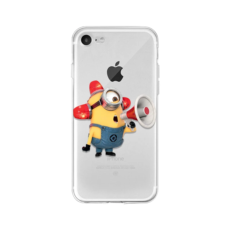 Ruicaica милые Миньоны из мультфильма Coque Shell чехол для телефона для Apple iPhone 8 7 6 6S Plus X XS MAX 5 5S SE XR мобильных телефонов