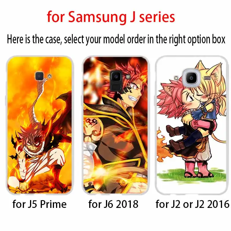 Телефон для Samsung Galaxy J6 J4 Plus J8 J3 J7 2018 J5 j7 2017 2016 j6 Prime Чехол Аниме Манга Сказочный