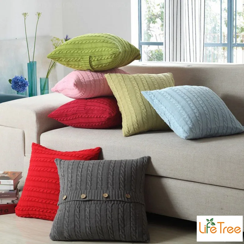 Модная винтажная Подушка Nordico трикотажная 45x5 см/17 7 дюйма x дюйма|sofa used|sofa cushion