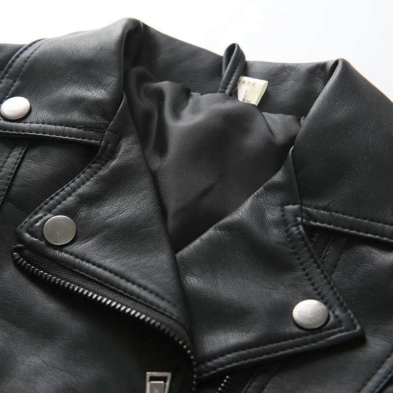 2018 детская кожаная куртка пальто Детские ветровки куртки для маленьких