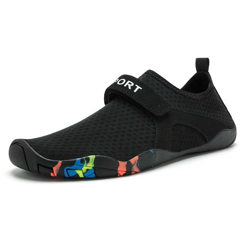 Aqua shoes/Летняя водонепроницаемая обувь Мужские дышащие пляжные тапочки женская