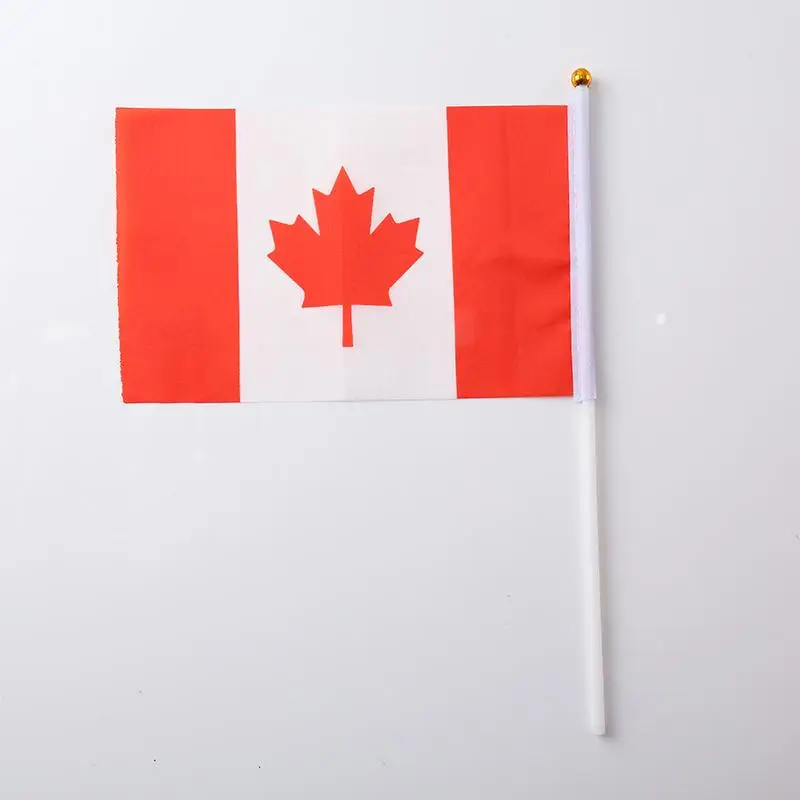 Canada 100 стран по всему миру Флаг маленький флаг, Кубок Европы бар Олимпийских игр Висячие флаги маленькая Франция ручные Взвешивание - Цвет: Canada