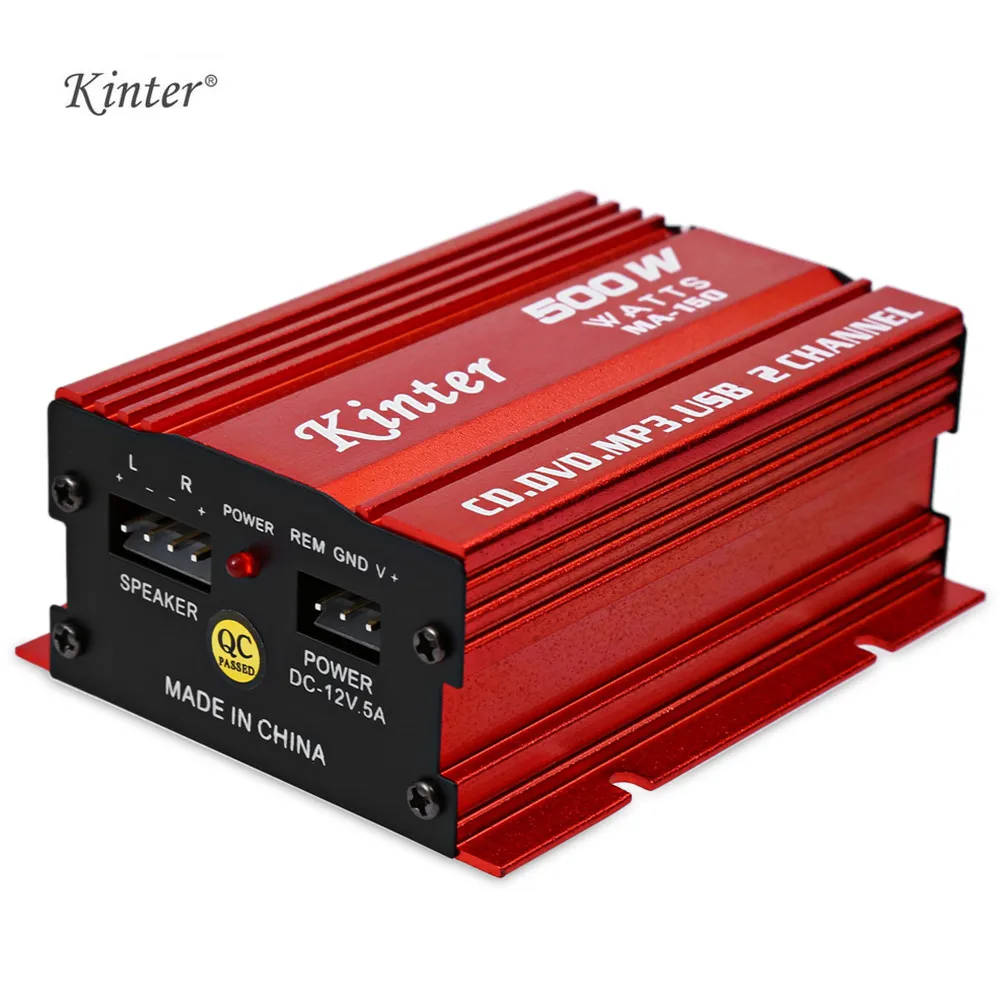 Kinter ма 150 мини Hi Fi стерео цифровой Мощность Усилители домашние 20 Вт x 2 5 В канала MP3