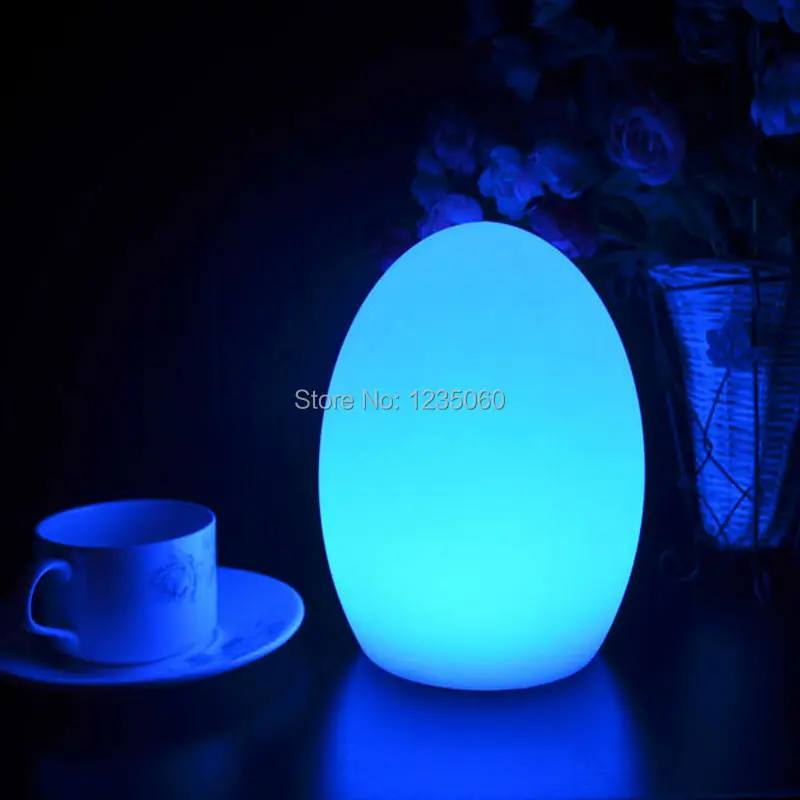Colorful LED Egg bar table lamp Break-resistant rechargeable glowing lighted egg night light for Christmas Wedding Decorated | Дом и сад