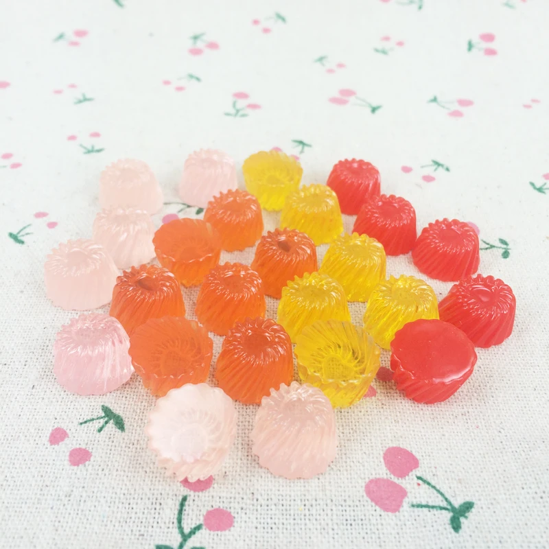 10 шт. разноцветные полимерные плоские спинки кабошон Каваий сделай сам украшения