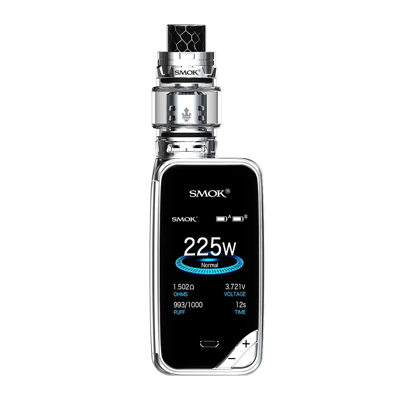 Оригинальный SMOK X Priv электронная сигарета Vape Комплект 18650 батарея 225 Вт Mod с TFV12