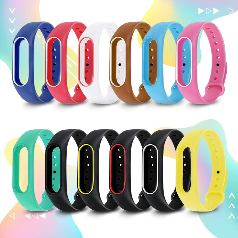 Для xiaomi mi band 3/2 ремешок силиконовый чехол ожерелье украшение correa mi band 3 Подвеска mi band 2 ремешок mi band 3 Аксессуары