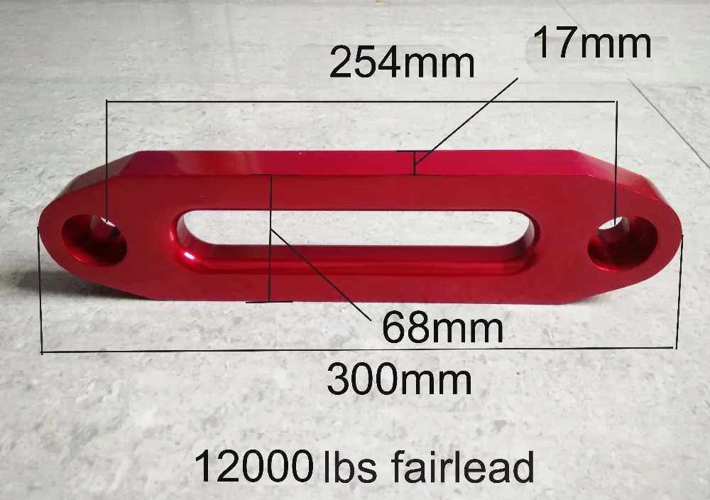 12000 фунтов алюминиевая лебедка Hawse Fairlead из сплава синтетический СВМПЭ веревка 4X4