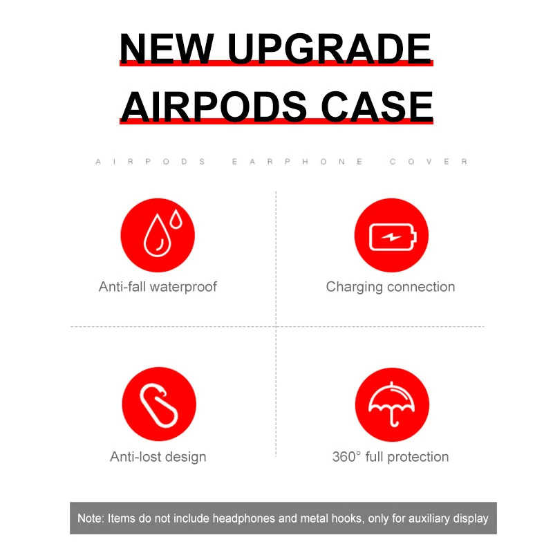 Чехол для Air Pods, мягкий силиконовый чехол для Airpods, противоударный защитный чехол для Airpods, чехол для наушников