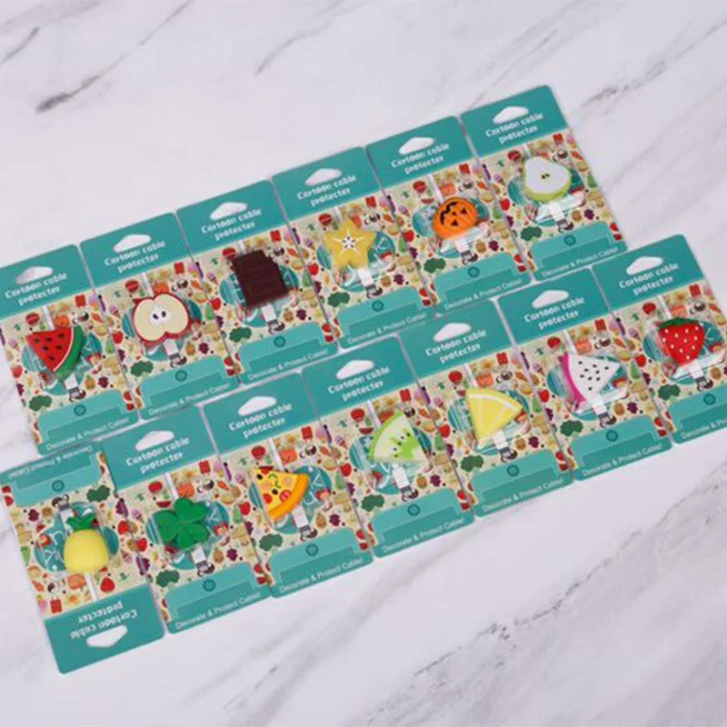 Фруктовый защитный usb кабель для зарядного устройства зарядное устройство iphone