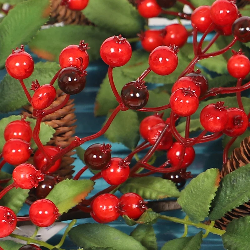 HOYVJOY Big pinecone Рождественское украшение из ротанга искусственная трава зелень plantas