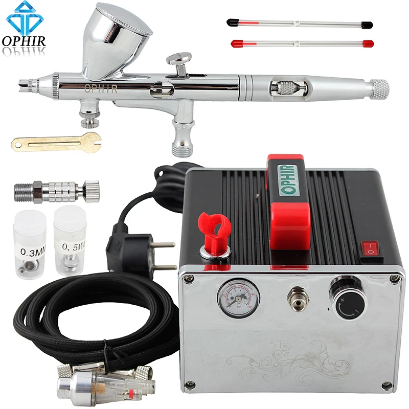 

Набор аэрографов OPHIR PRO, для маникюра, с компрессором, AC091 + AC070