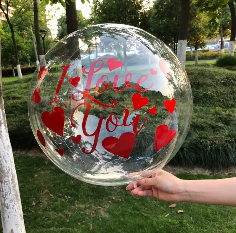 Красный с надписью I love you наклейки 24 дюйма фотографический фон без складок