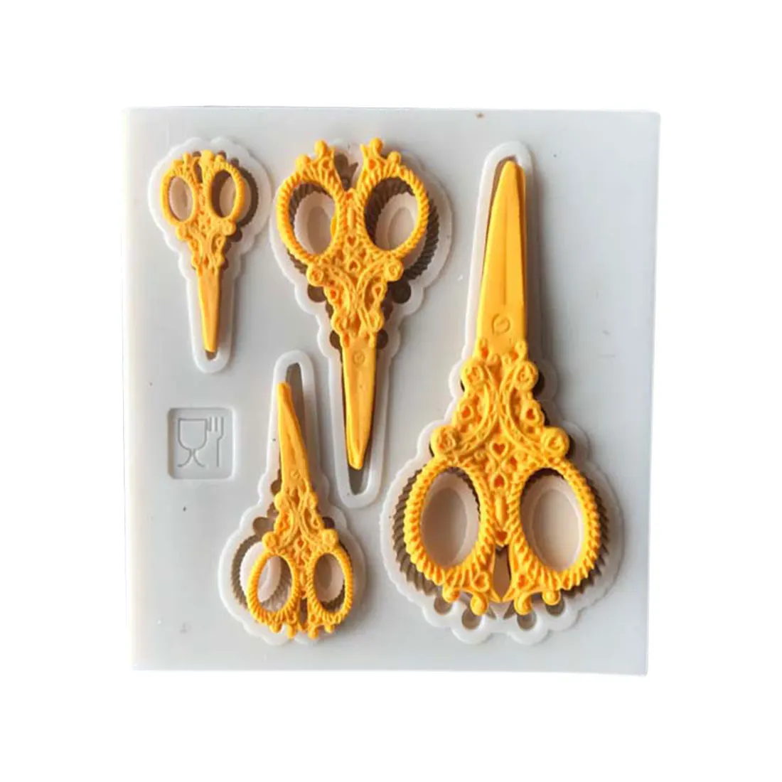 Хорошая форма для торта Sugarcraft ножницы силиконовая помадка украшения инструменты