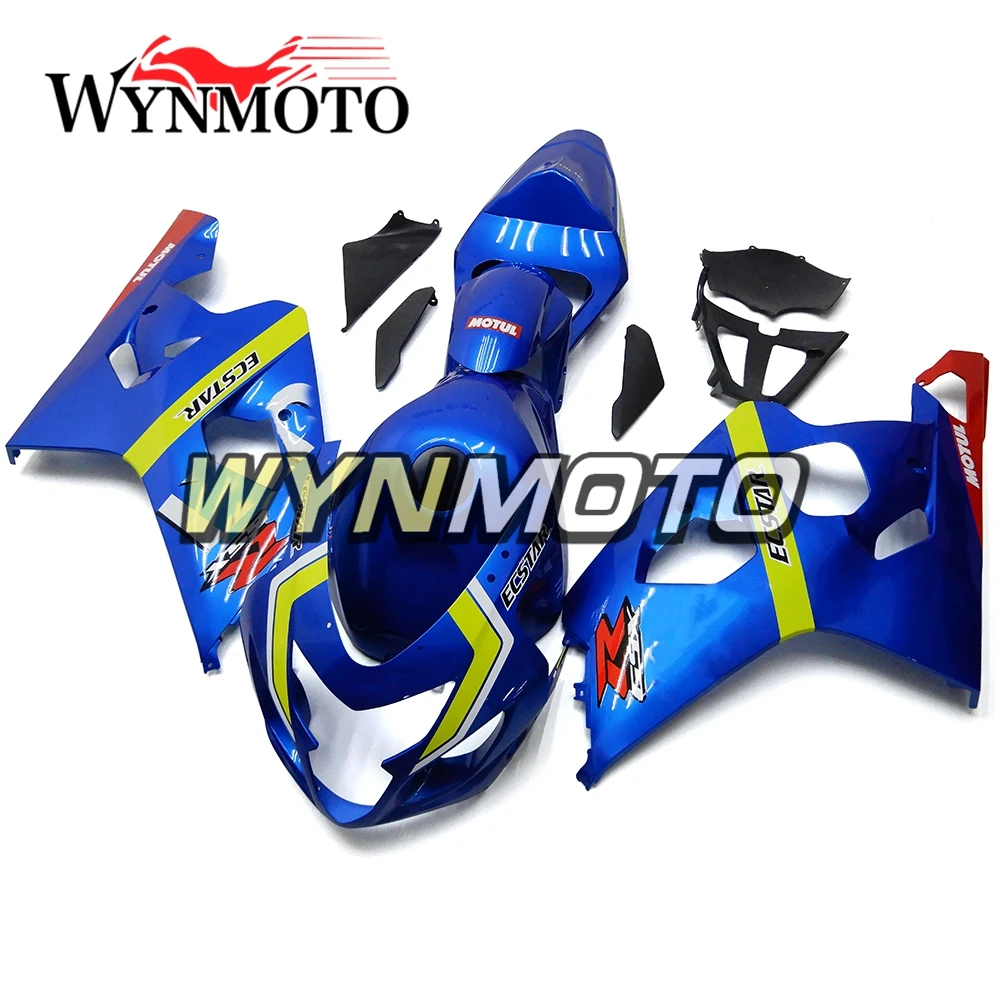 

Full ABS Injection Fairings For Suzuki GSXR600 - 750 K4 2004 2005 Motorbike Fairing Kits Body Frames Cowling Blue Covers