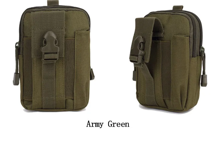 Army green 2 шт. наружные тактические Чехлы Molle Чехол для телефона сумка поясная сумка нейлоновая поясная сумка кобура Чехол iPhone 6S 5S Galaxy S6 - Цвет: Army green