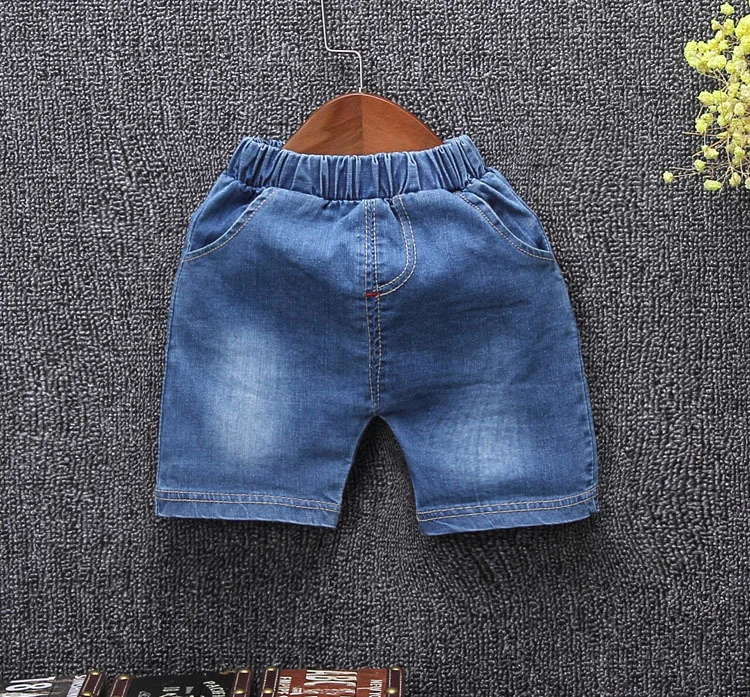 Summer baby Sets Boys Cotton T-shirts+denim Short Pants kids Clothing Suits roupas de bebe | Детская одежда и обувь