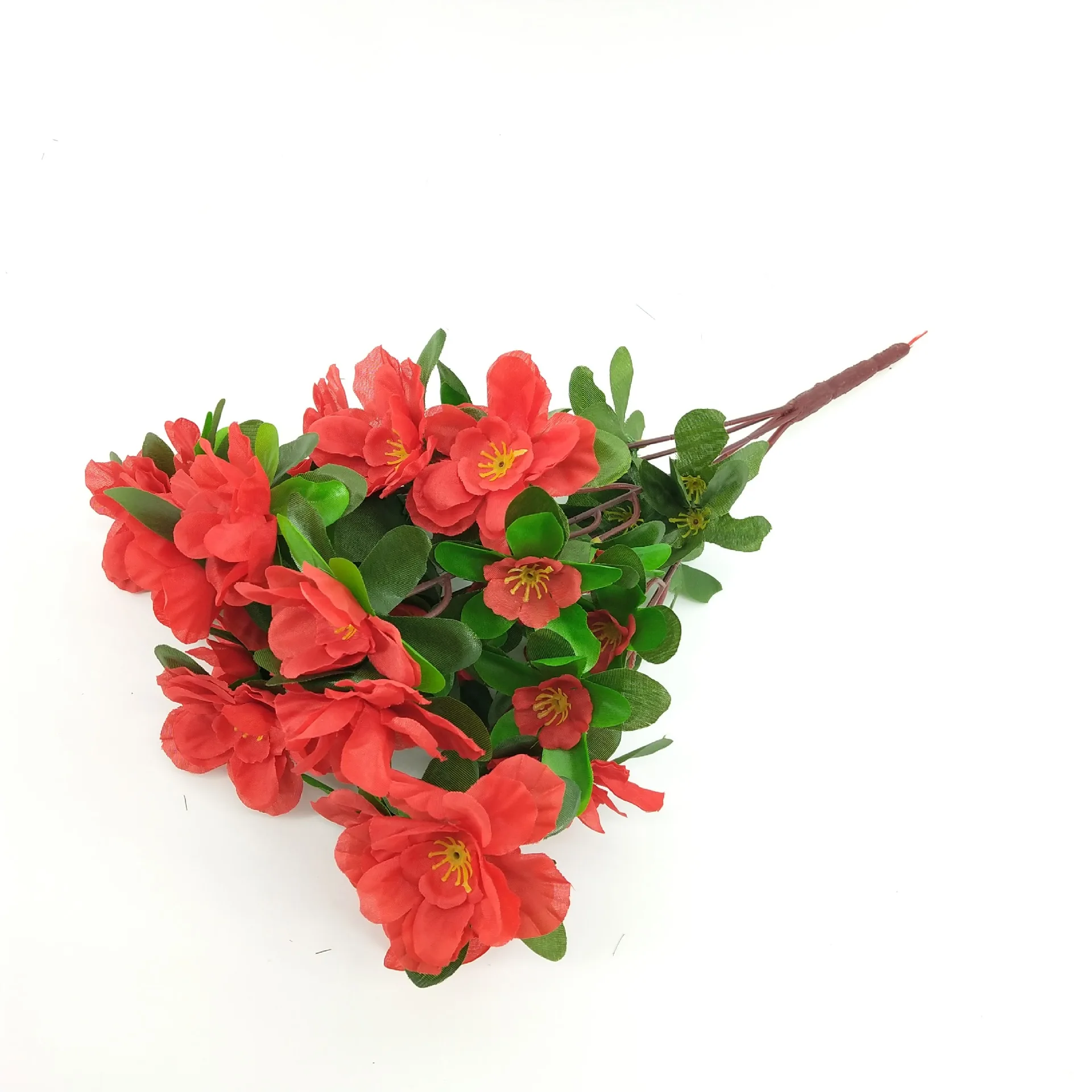 Искусственный Рододендрон цветы Azalea бонсай Шелковый пластиковый цветок для