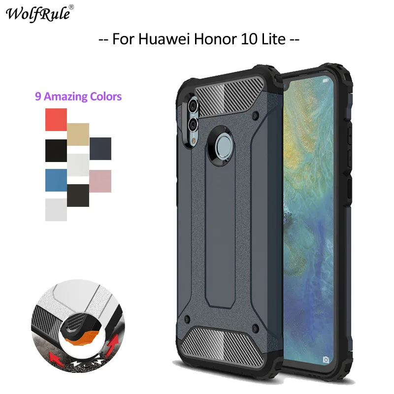 Чехол для Huawei Honor 10 Lite из ТПУ и поликарбоната защитный бампер чехол 6 21'' |
