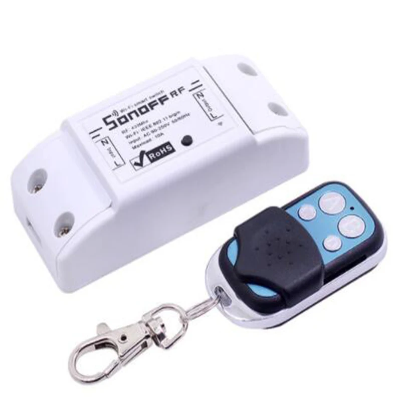 Sonoff RF Wifi переключатель модули для автоматизации умного дома 433 МГц беспроводной пульт дистанционного управления светильник с помощью Ewelink работать с Alexa Google Home