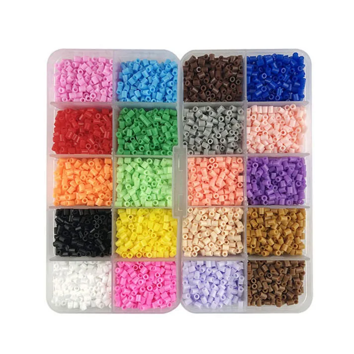 Мини 2,6 Хама бусины 80 цветов на выбор Perler бисер обучающая игрушка предохранитель шарик головоломка 3D для детей - Цвет: 20 gird