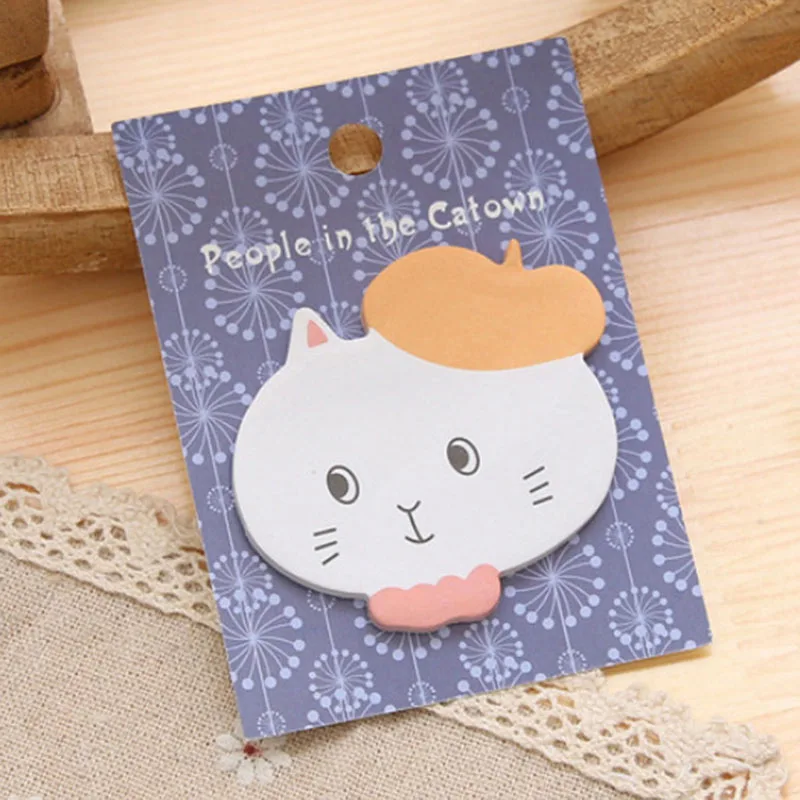 blue 2 шт./партия ангольский Кот город блокнот бумага Липкие заметки Kawaii Канцелярские товары Papeleria офисные школьные принадлежности - Цвет: blue