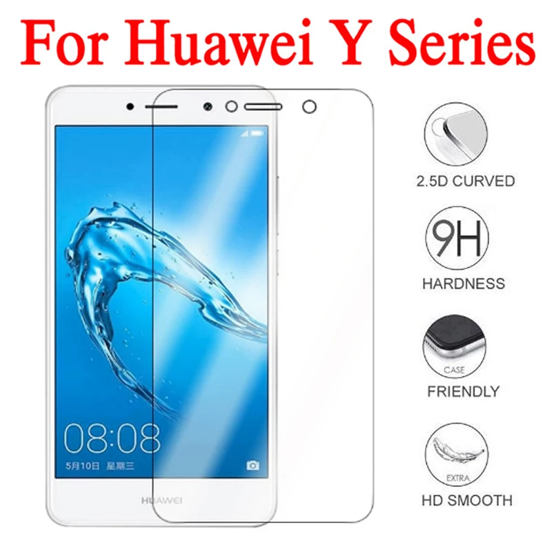Для huawei y6 prime 2018 стекло на y3 y5 y7 y9 2017 pro 3y 5y 6y 7y 9y закаленное защитное y 3 5 6 7 9 huawey