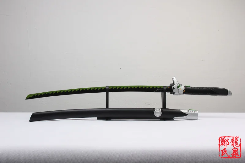 Dragon Blade Реплика Genji Катана настоящая Стальная деревянная оболочка для часов игра оружие косплей реквизит декоративный меч не острый