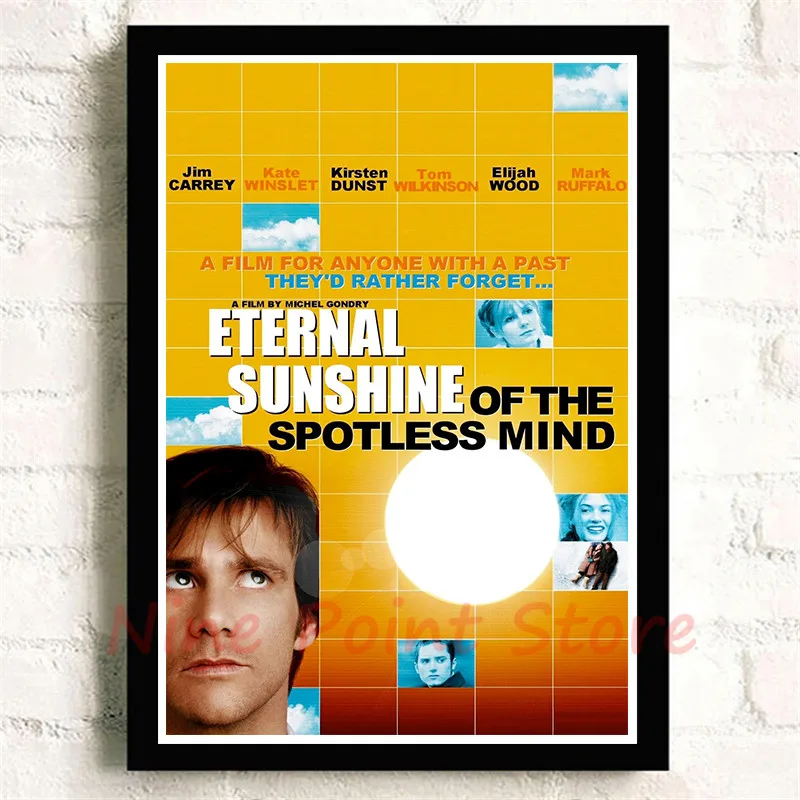 Jim Carrey Eternal Sunshine of the Spotless Mind бумага с покрытием печатает плакат HD изображение украшение дома гостиная бескаркасная