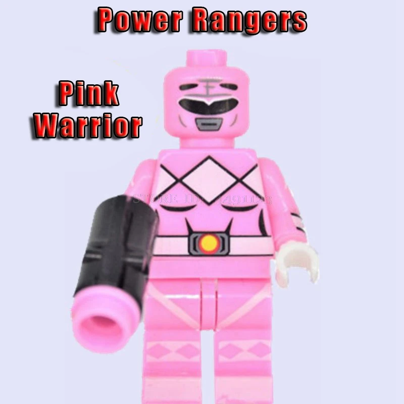 Игрушки блоки Назад в будущее Марти Макфлай док коричневый Турман набор power Hulk Hogan Marvel Мстители танос Блок Детские игрушки Фигурки - Цвет: Pink Warrior