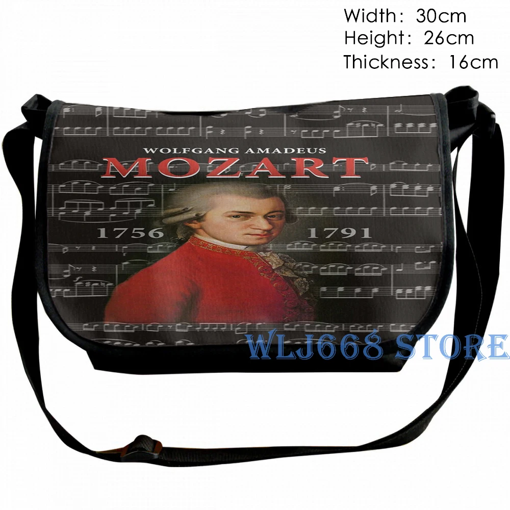 Веселые Наплечные сумки с графическим принтом женский рюкзак Wolfgang Amadeus Mozart на