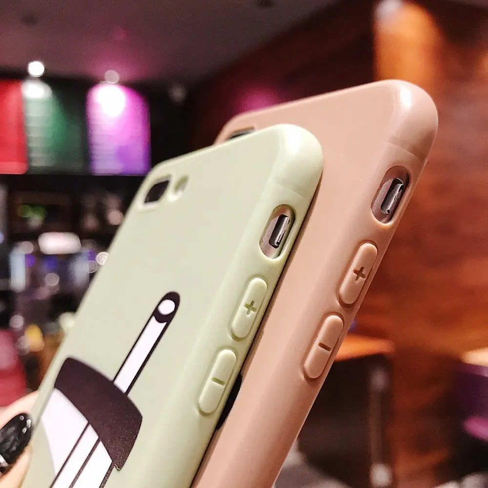 Мягкий чехол для телефона KISSCASE из ТПУ с шоколадом iPhone 7 Plus 8 X XS MAX XR Матовые чехлы 6 6S