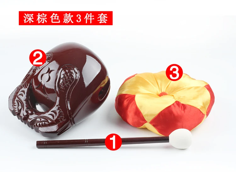 HOT SALE - HOME Temple Taoism Buddhism believer chanting scriptures Buddhist Articles Instrument Pray Muyu wooden fish knocker | Дом и сад
