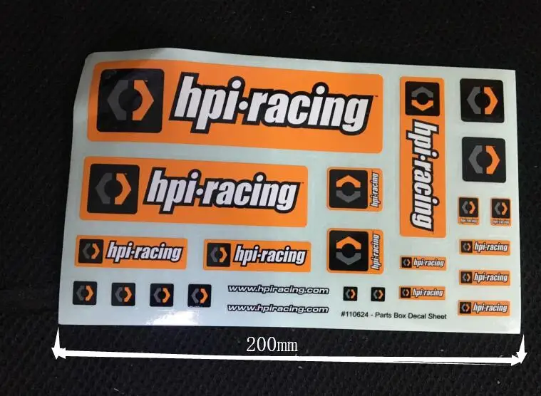 1/10 1/8 1/5 радиоуправляемая Автомобильная наклейка для радиоуправления HPI Kyosho Hobao