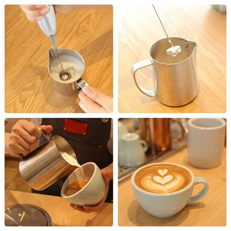 Электрический ручной молочный Пенообразователь для взбивания яиц двухпружинный