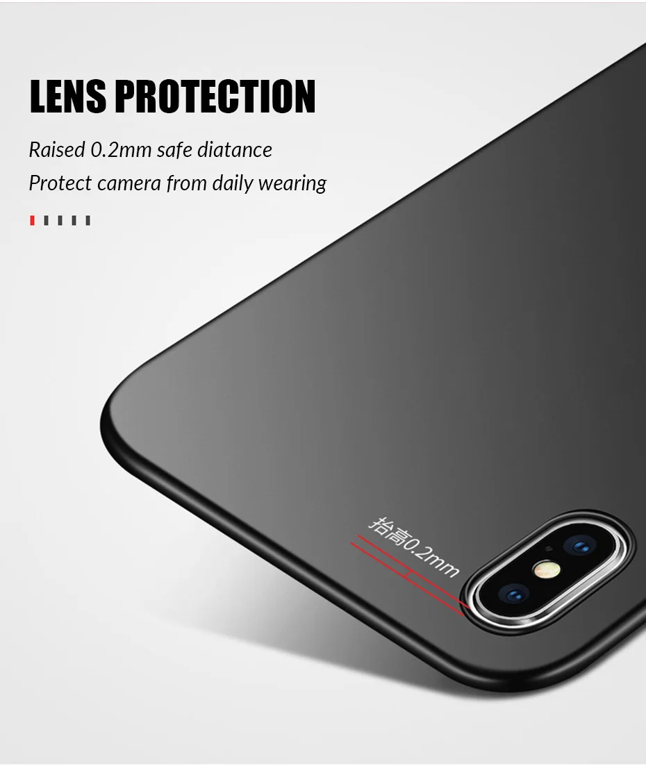 Ультратонкий чехол для iPhone X XS 11 Pro Max XR, тонкий матовый чехол 360, полный ПК, жесткие чехлы для iPhone 11 X XS чехол