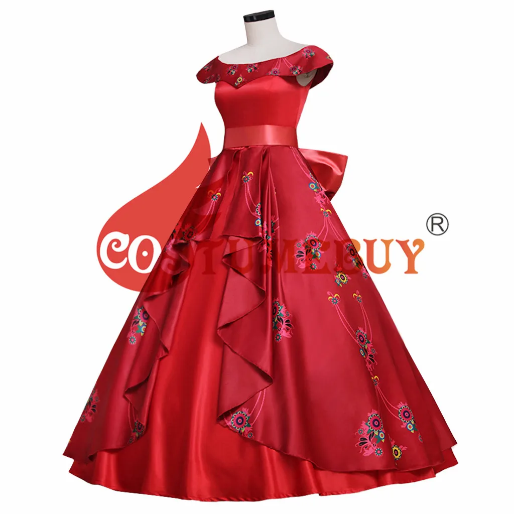 Costumebuy Elena of Avalor принцесса Елена Косплей Костюм женский бальный наряд с накидкой disfraz Mujer вечерние изготовленный на заказ костюм для Хэллоуина