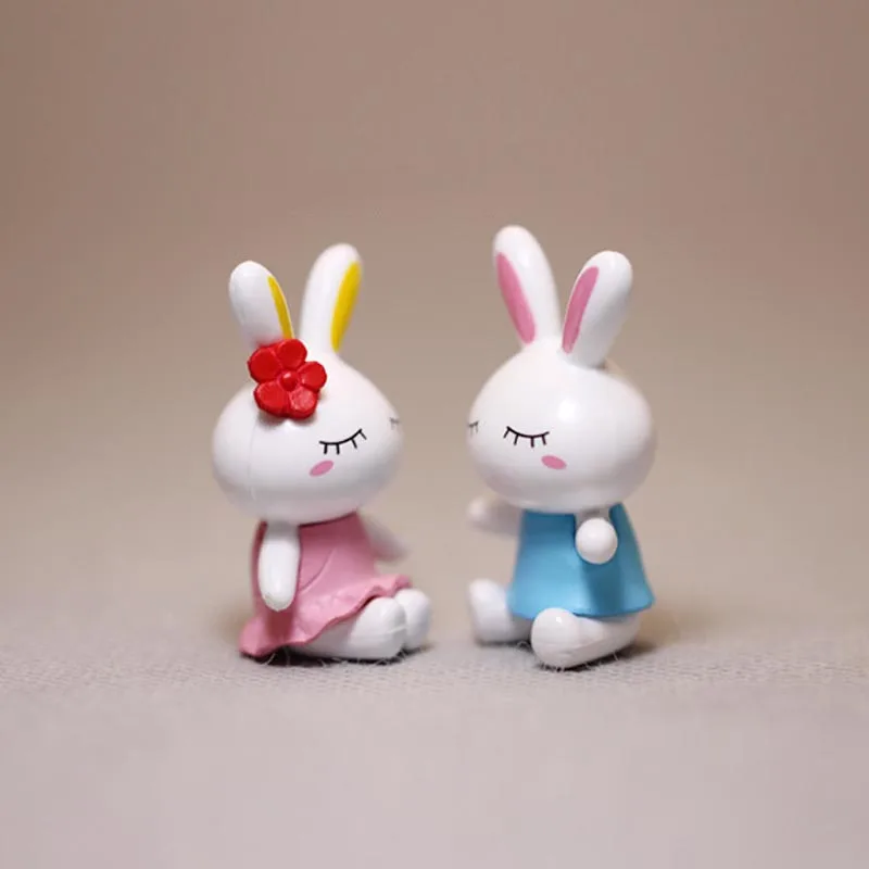 BAIUFOR животные пара мини мультфильм кролик любовник фигурки Сказочный Сад