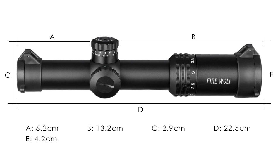 FRIE WOLF Серебряный 1-4X24 Riflescopes прицел Red Dot охотничий ж/крепления для AR15 AK