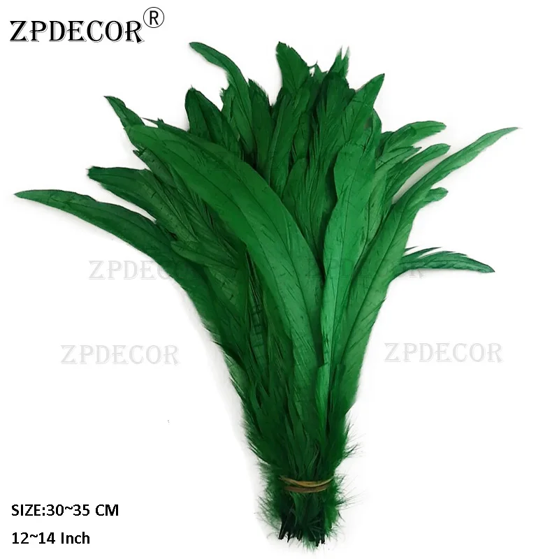 Wholesale 30-35CM Natural Rooster tail Feathers For Decoration Craft Feather Christma Diy Chicken | Дом и сад