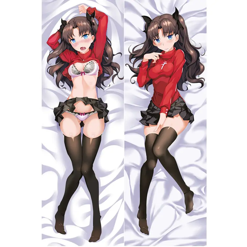 Аниме fate/stay night наволочки Fate/Grand заказ/Zero Sexy 3D двухстороннее постельное белье обнимающее тело наволочка на заказ FT07A - Цвет: Peach skin
