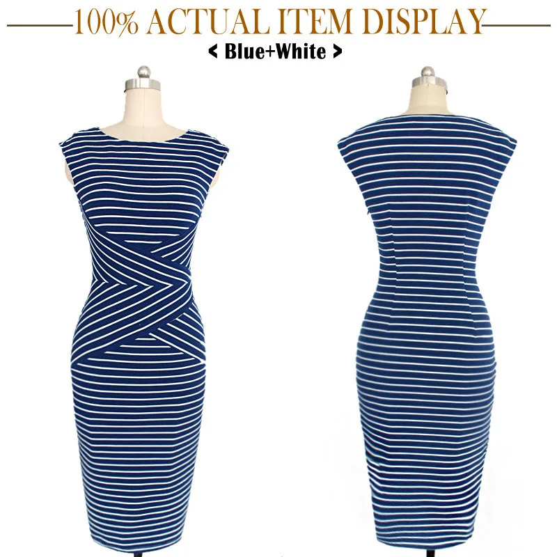 Striped OL Dresses New 2015 Women Summer style O-neck bodycon dress sundress vestidos kimono Party Prom Casual dresses | Женская одежда