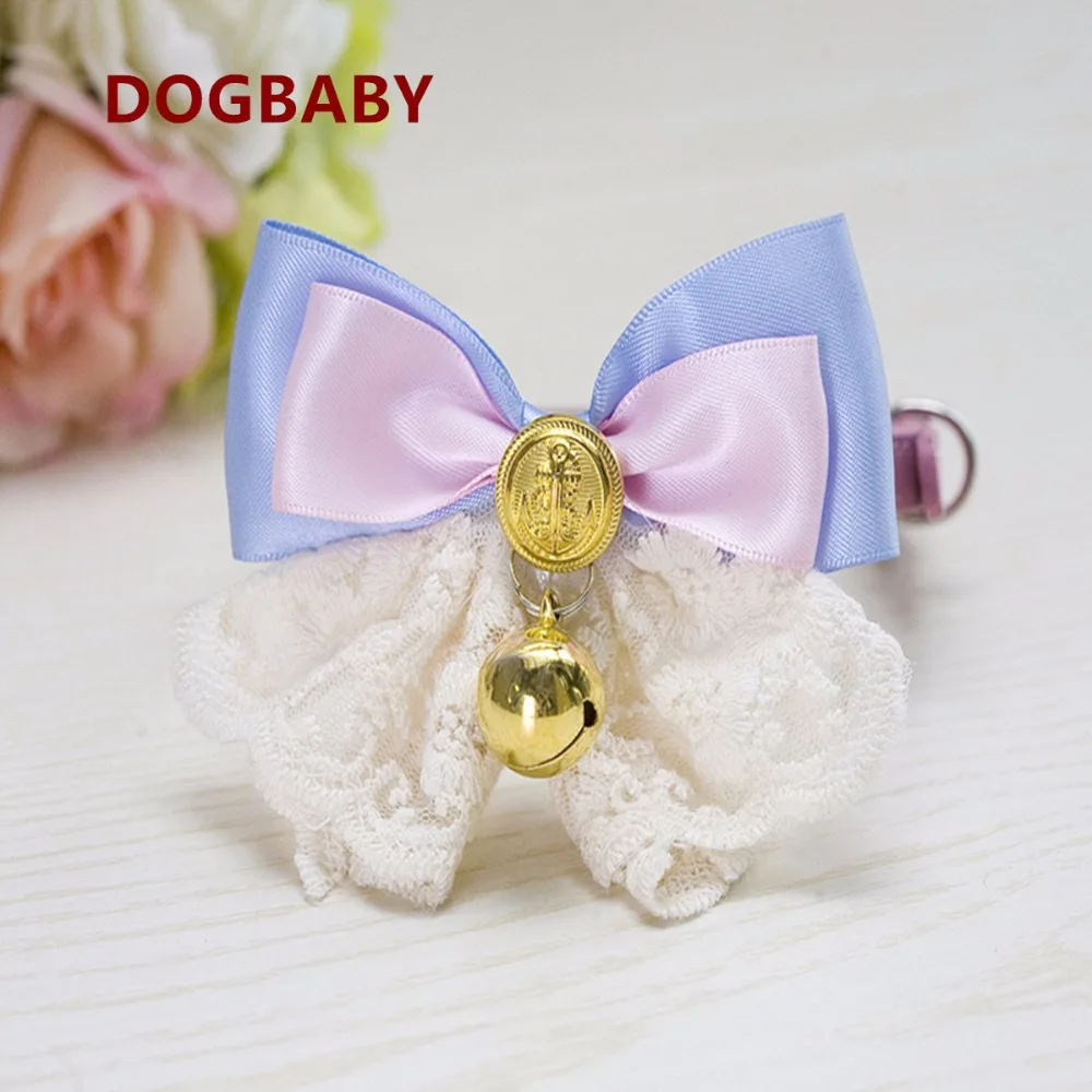 Y72 модный ошейник для кошек с бантиком регулируемый из искусственной кожи